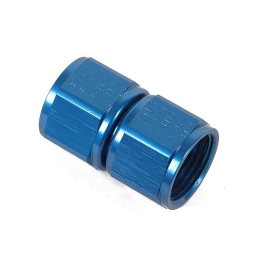 Earls 915108ERL Blue Anodized Straight -8AN Female Swivel Coupling