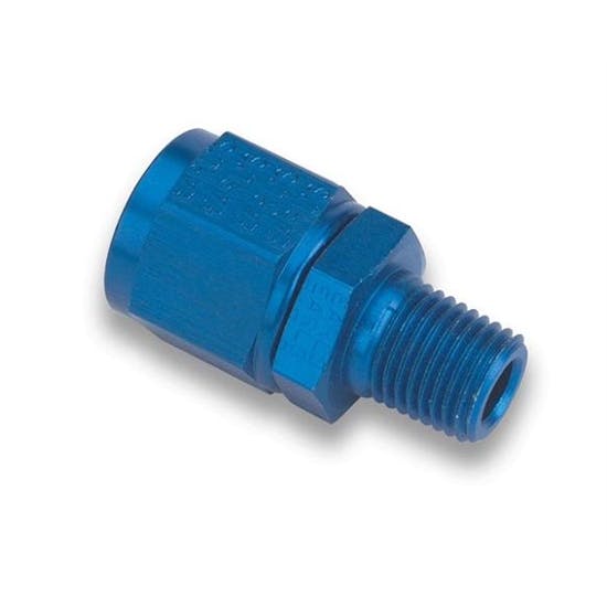 Earls 916103ERL Blue Straight -3AN Swivel to 1/8 In Male NPT Adapter