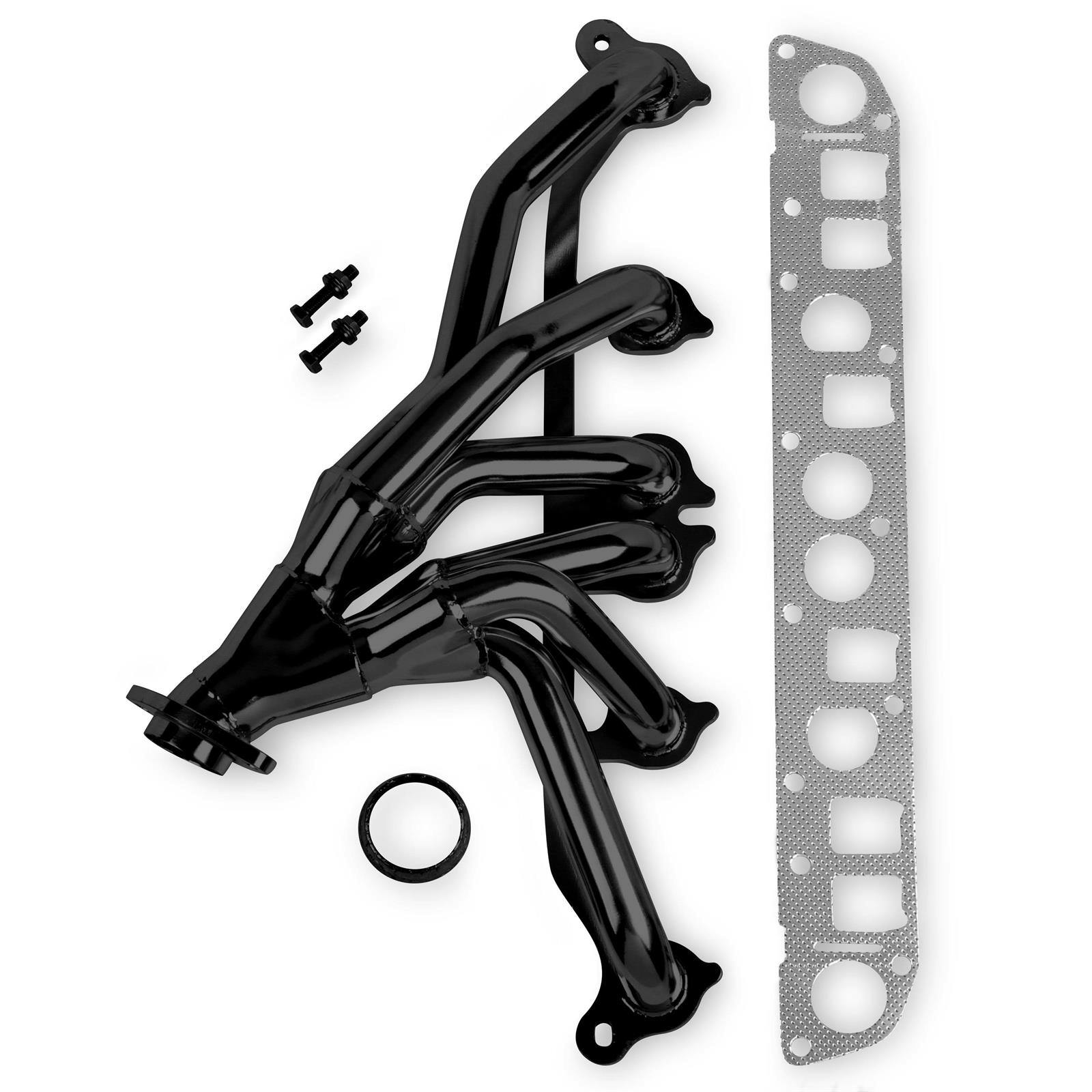 Flowtech 92002FLT Shorty Header, Black Painted