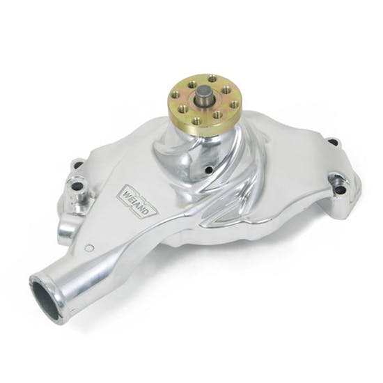 Weiand 9212P Action +Plus Aluminum BBC Short Water Pump, Polished