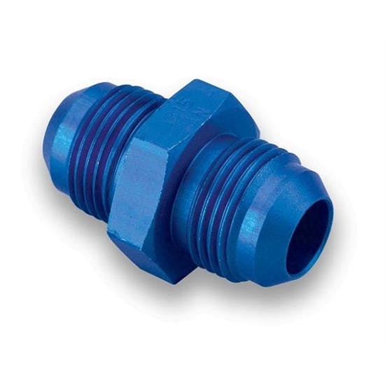Earls 981508ERL Blue Anodized -8 AN Male Union, Lightweight Aluminum