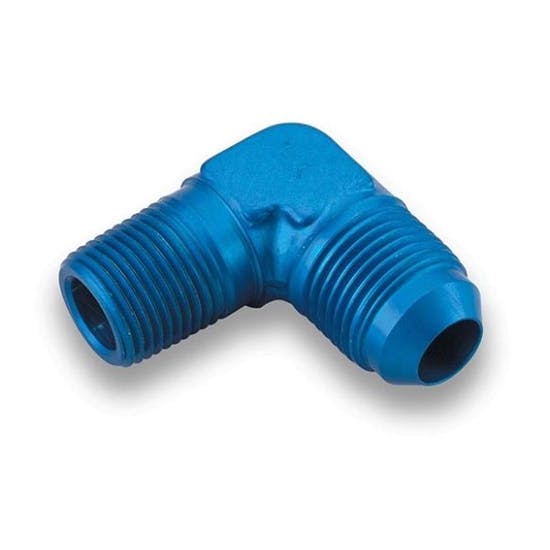 Earls 982208ERL Blue 90 Degree Elbow -8 AN Male to 3/8 Inch NPT