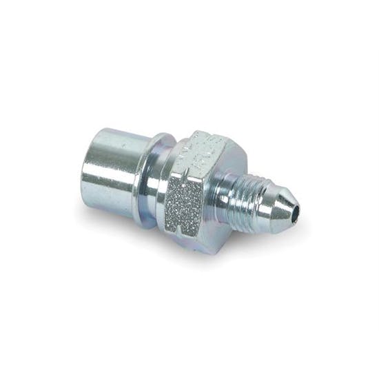 Earls 989545ERL -3 AN to 10mm x 1.0 IFF Tubing Adapter, Zinc Plated