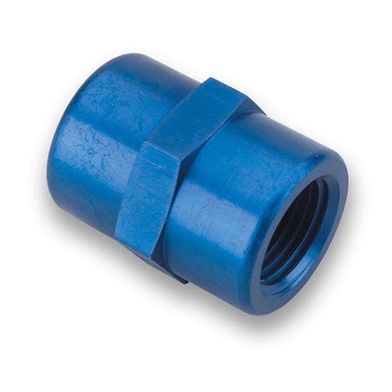 Earls 991001ERL Blue 1/8 Inch NPT to 1/8 Inch NPT Female Coupling