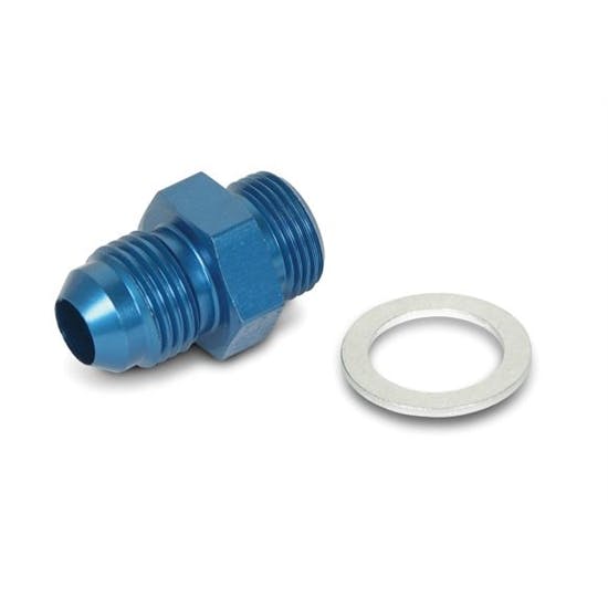 Earls 991942ERL -6 AN Male to 9/16-24 Inch Male Carb Adapter, Blue