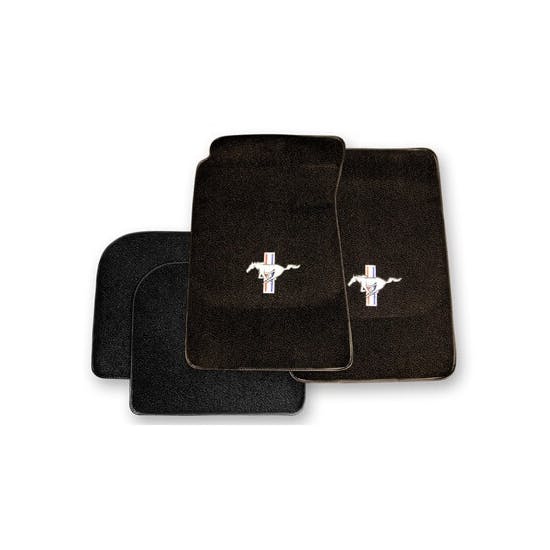 Scott Drake ACC-FM-CPFB-BK 64-73 Ford Carpet Floor Mats, Black