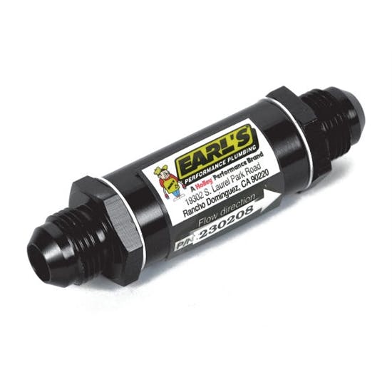 Earls AT230206ERL Fuel Filter In-Line Fitting Size 6, 85 Micron