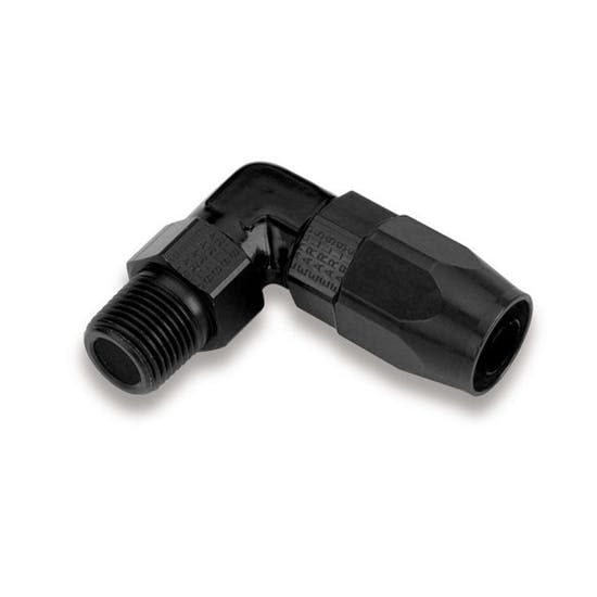 Earls AT829066ERL 90 Degree 3/8 NPT Male to -6 AN Swivel Seal Hose