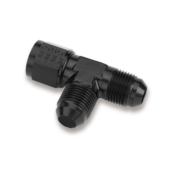 Earls AT926108ERL -8 AN Tee, Female Swivel on Run, Aluminum