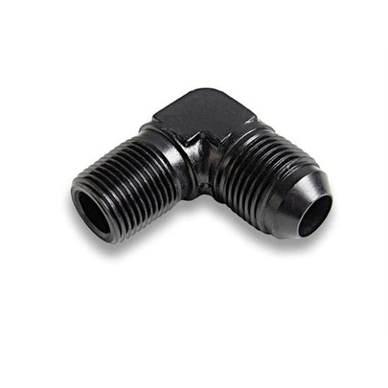 Earls AT982268ERL  -6 AN Male to 1/2 Inch NPT Aluminum 90 Degree Elbow