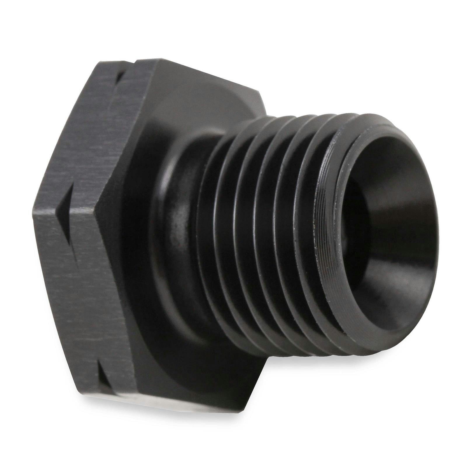 Earls AT9919AUJERL LS Oil Pressure Gauge Adapter Fittings, Black