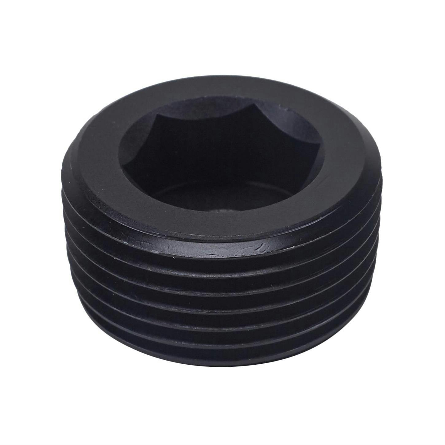 Earls AT993206ERL 3/4 Inch NPT Internal Plug, Hard Anodized Aluminum