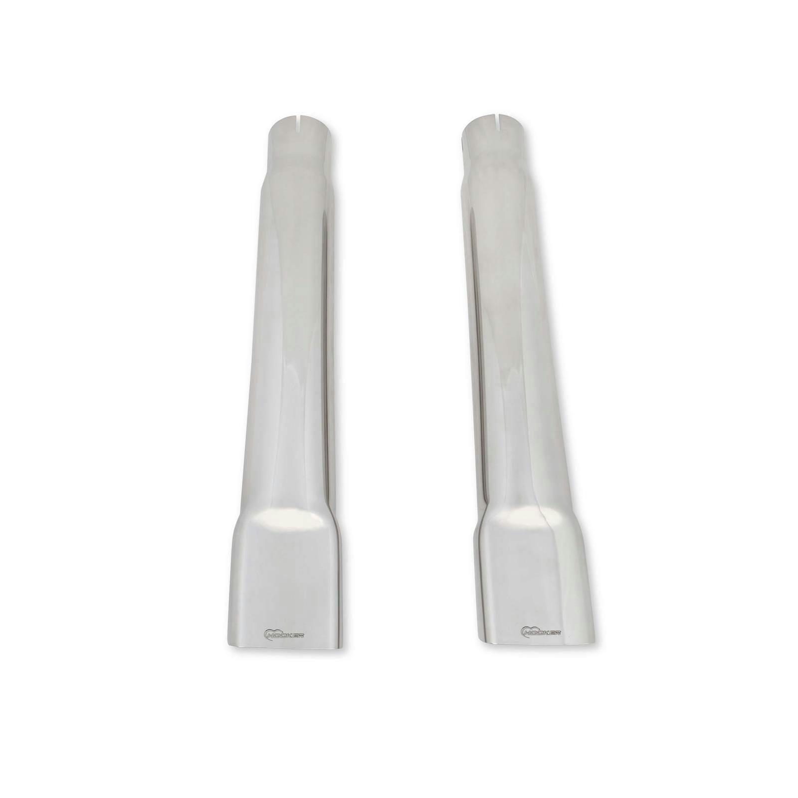 Hooker BlackHeart BHC304 Exhaust Tips, 2.5 Inch Rectangular Oval