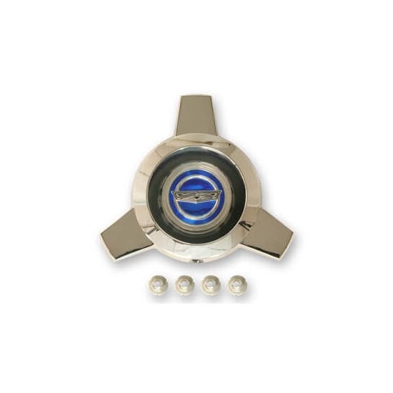 Scott Drake C5AZ-1141-A 65-66 Ford Spoke Center Cap, Blue Center