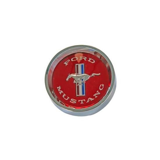 Scott Drake C5ZZ-1130-WL 65-66 Ford Styled Steel Hubcaps, Red