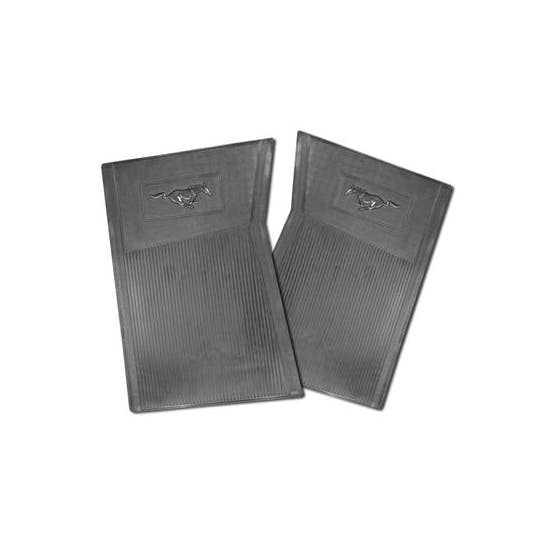 Scott Drake C5ZZ-6513086-BK 65-66 Ford Floor Mat Rubber, Horse
