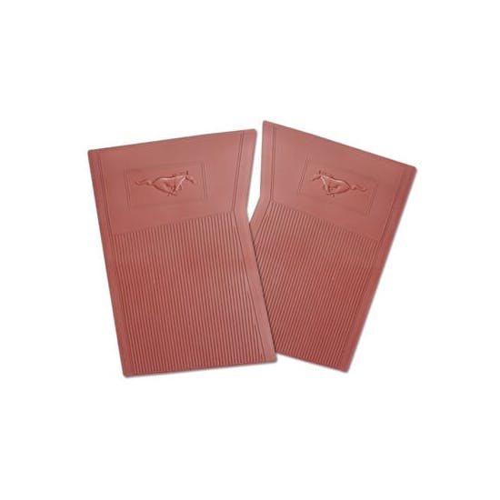 Scott Drake C5ZZ-6513086-DR 65-66 Ford Pony Floor Mats, Dk Red