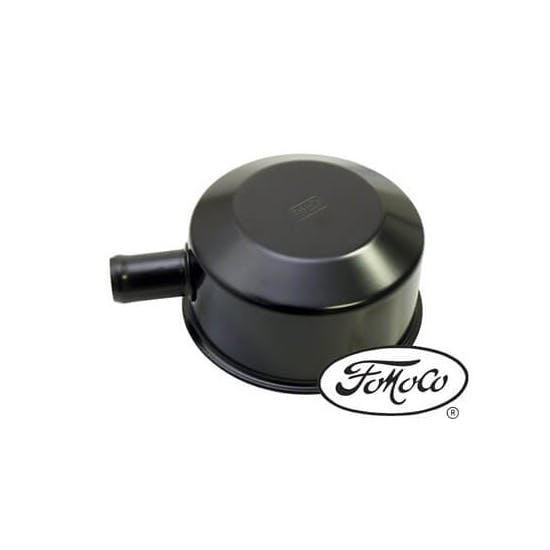 Scott Drake C5ZZ-6766-B 64-70 Ford Oil Cap W/ Tube, Fomoco, Black