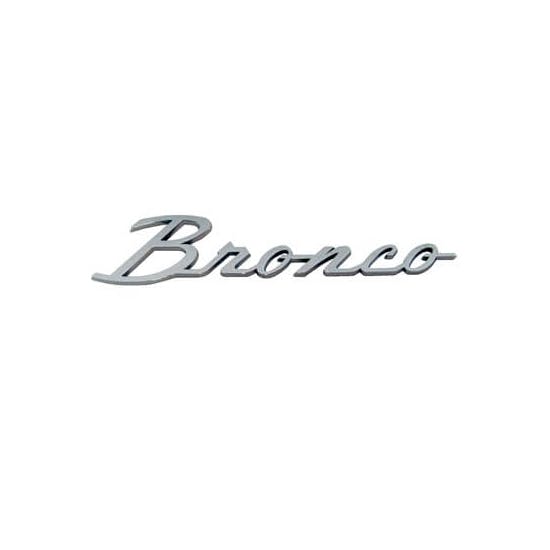 Scott Drake C6TZ-16098-B 66-77 Bronco Fender Emblem, Bronco Scrip