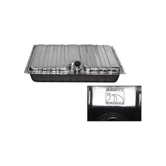 Scott Drake C9ZZ-9002-SS 69 Ford Stainless Fuel Tank, Drain Plug