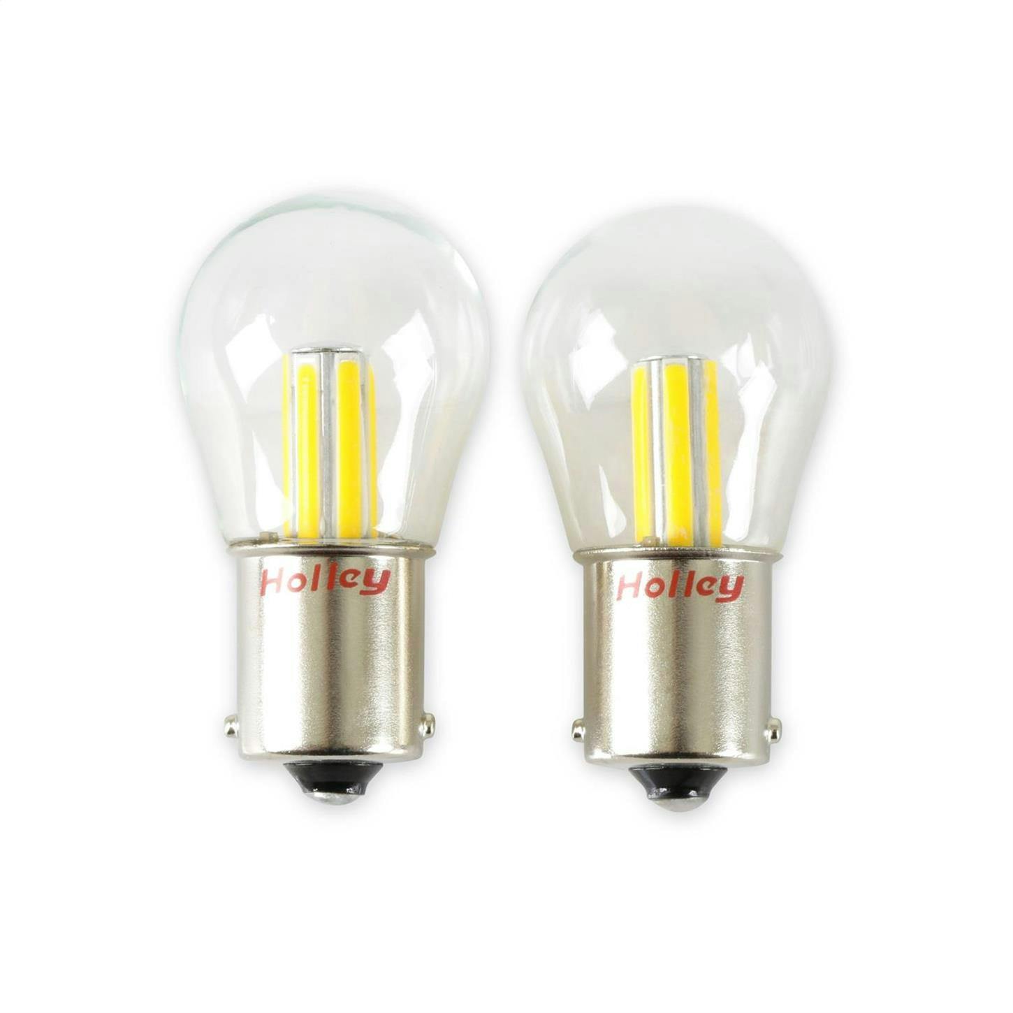 Holley HLED15 Retrobright LED Turn Signal Bulbs, Amber, 1156