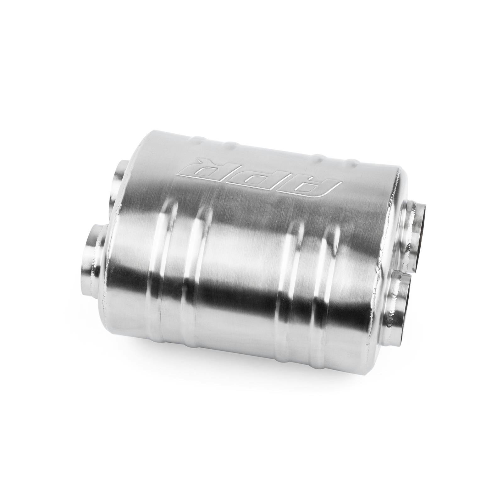 APR MUH0007 Premium Sound Absorption Muffler, Dual 8.66x6.65x10.2