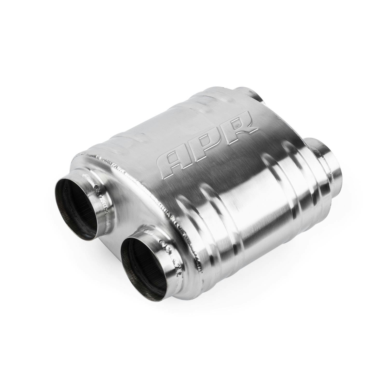 APR MUH0011 Premium Sound Absorption Muffler, Dual, 70mm/2.75" In