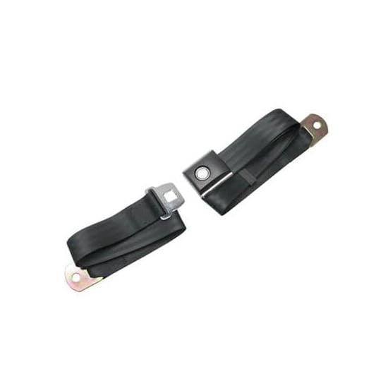 Scott Drake SB-BK-PBSB-72 Black, 72 Inch Push Button Seat Belt