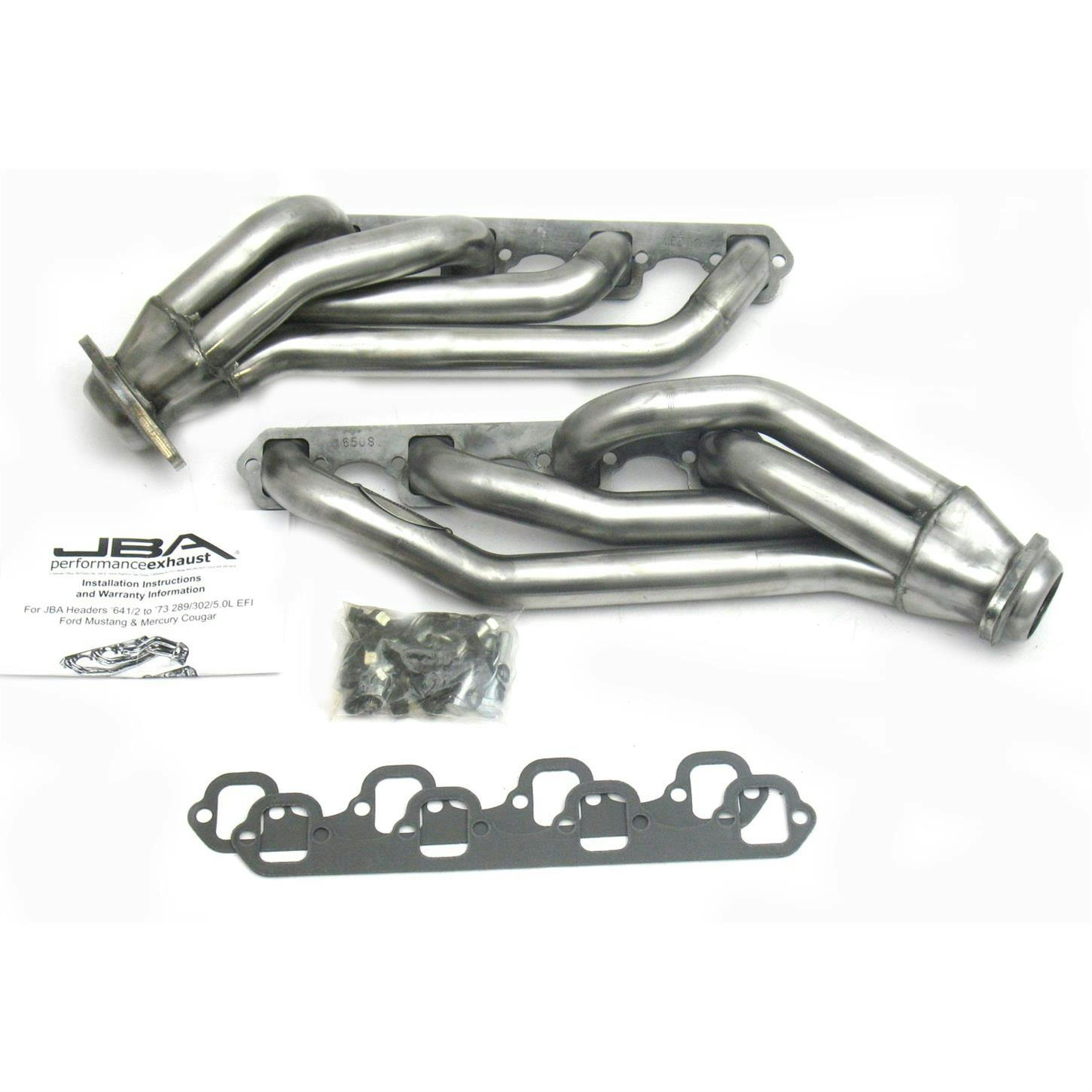 JBA 1650S Shorty Header, SS, 65-73 Mustang 289/302