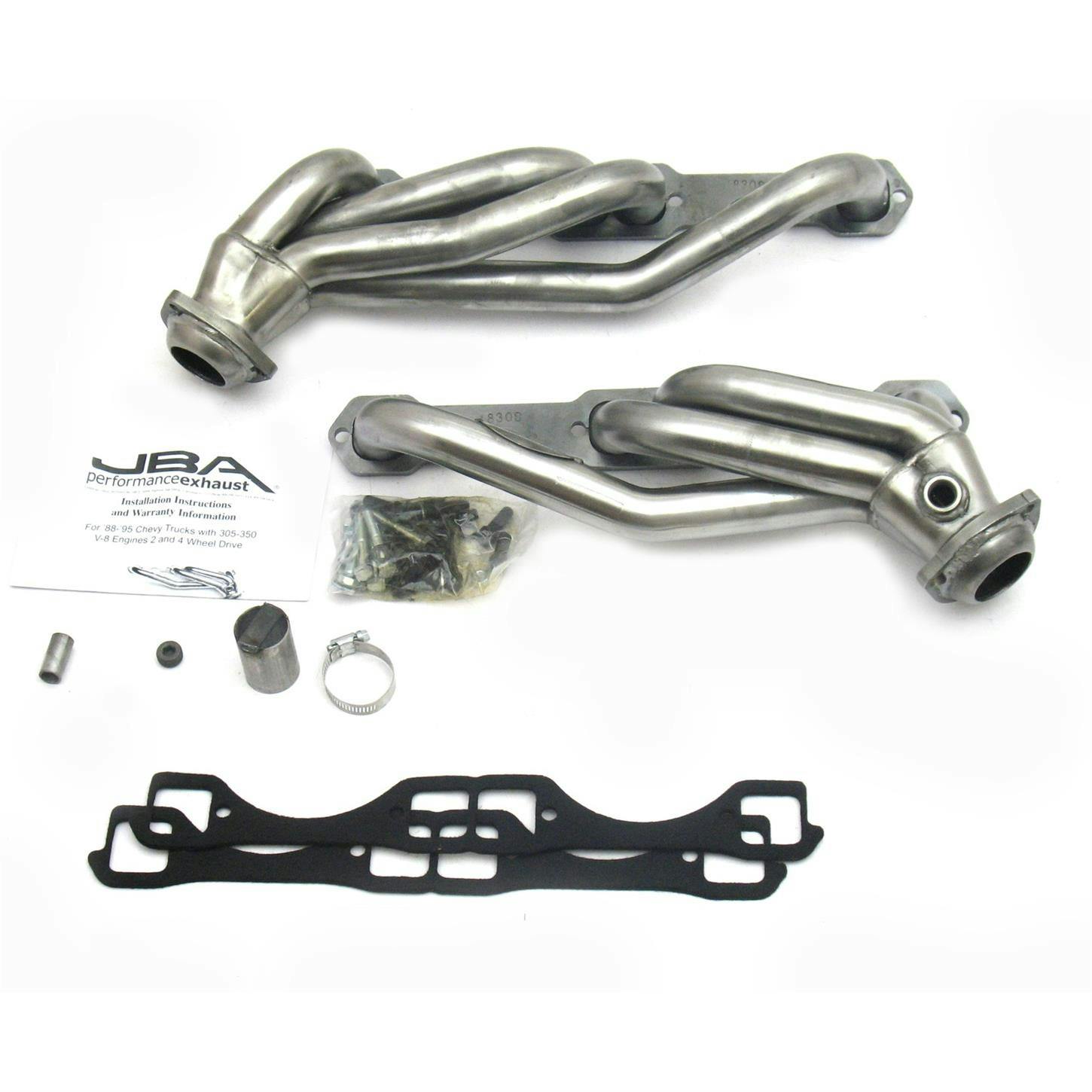JBA 1830S Shorty Header, SS, 88-95 GM Truck