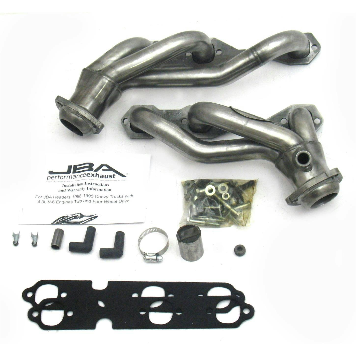 JBA 1840S Shorty Header, 88-95 GM Truck 4.3L