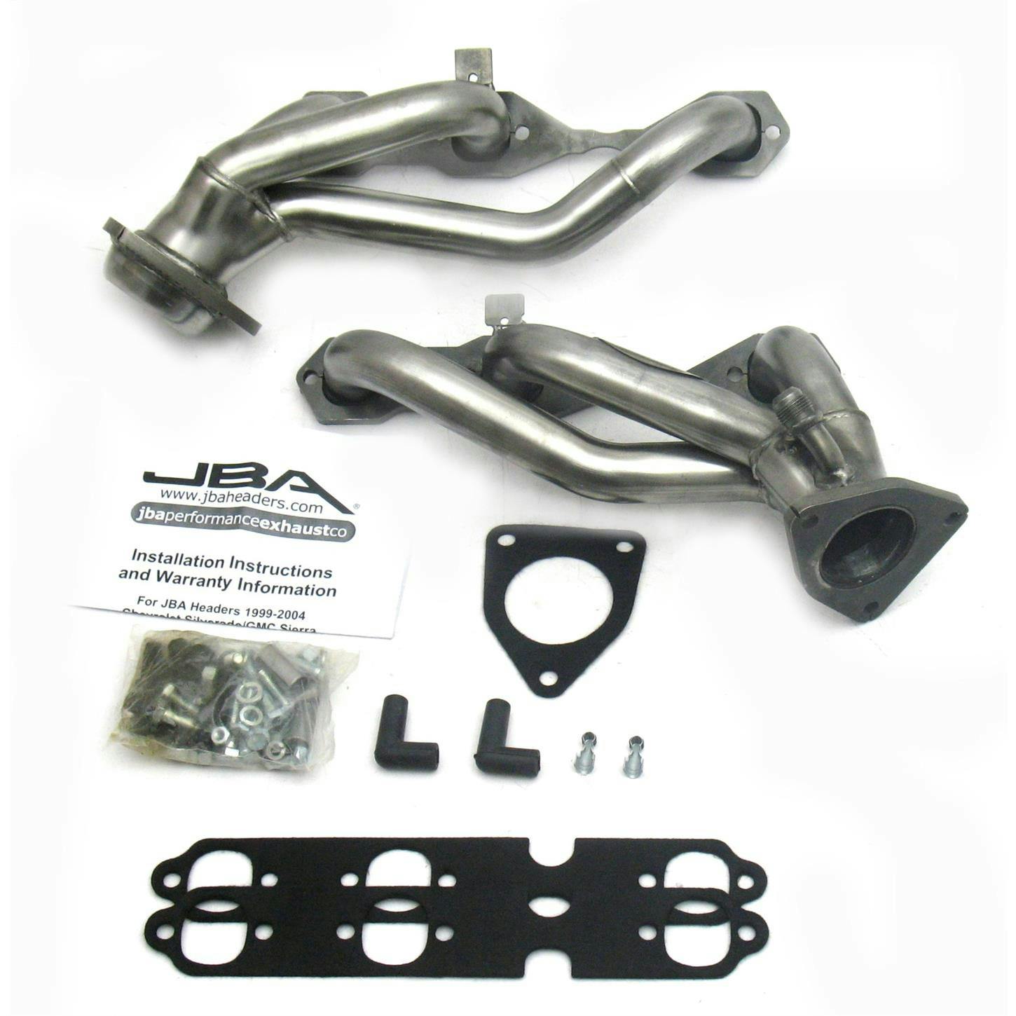 JBA 1842S-2 Shorty Header, SS, 99-02 GM Truck 4.3L