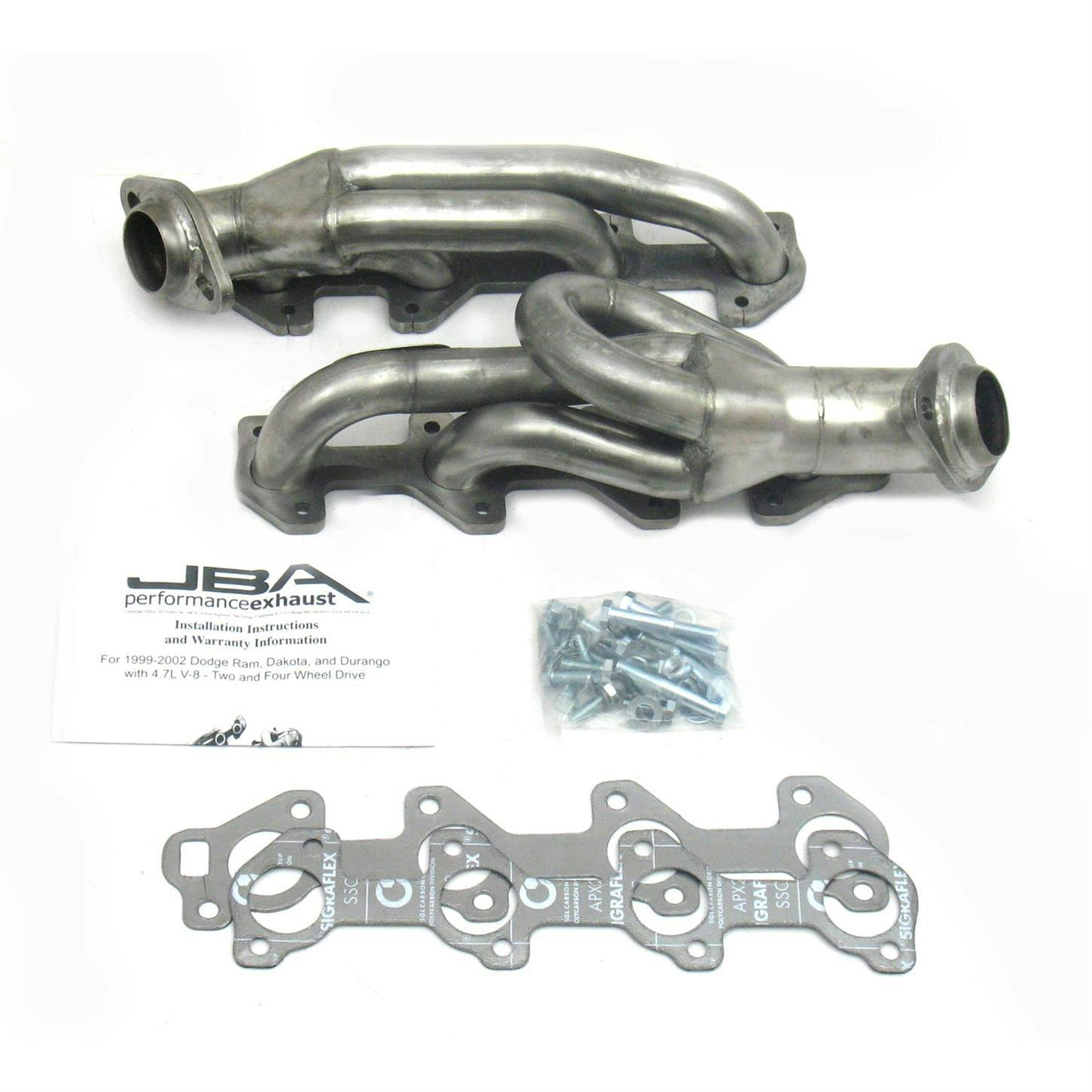 JBA 1949S-2 Shorty Header, SS, 04-07 Ram/Dakota
