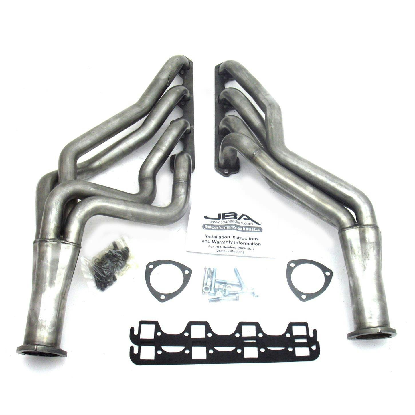 JBA 6611S Long Tube Header, SS, 65-70 Mustang