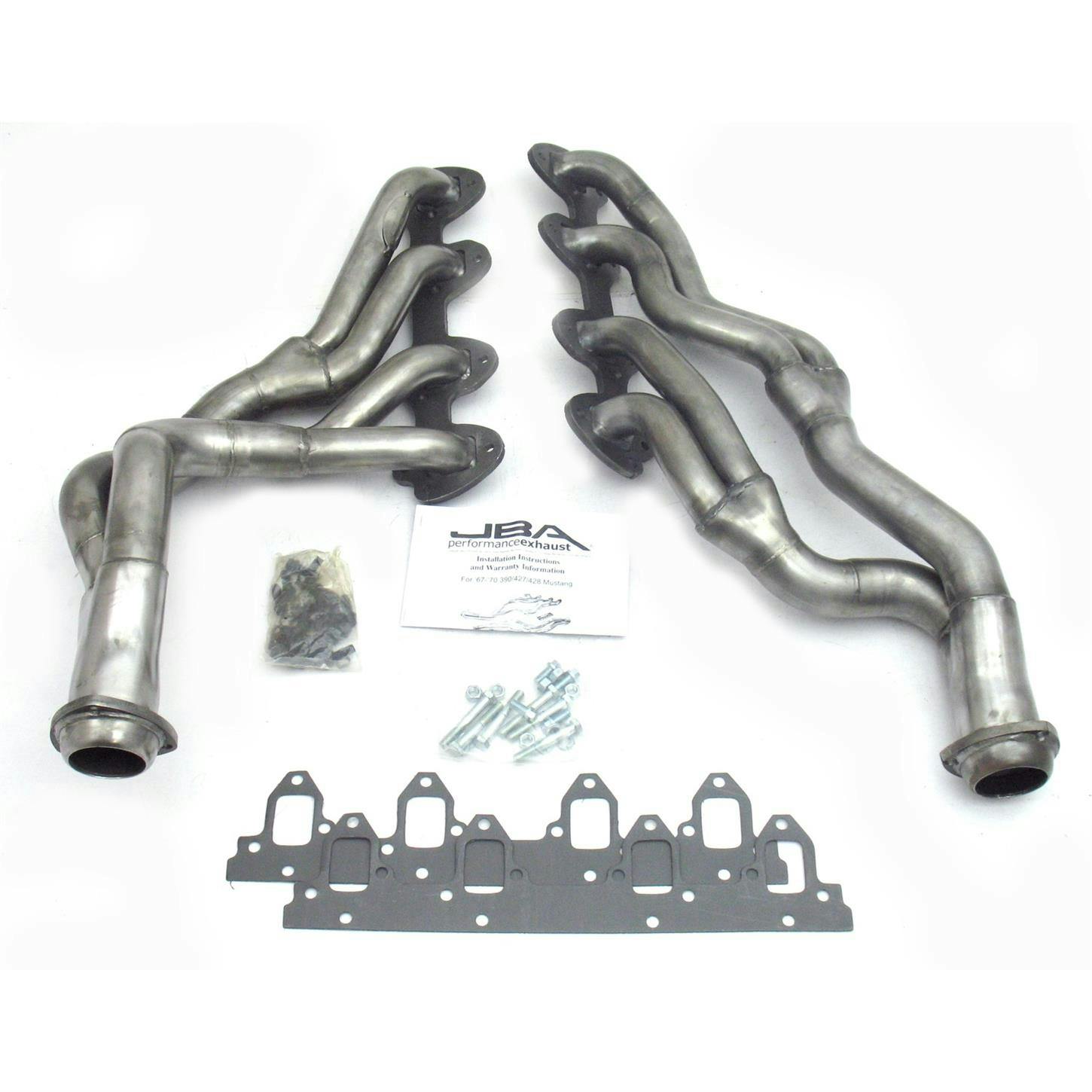 JBA 6655S Long Tube Header, SS, 67-70 Mustang