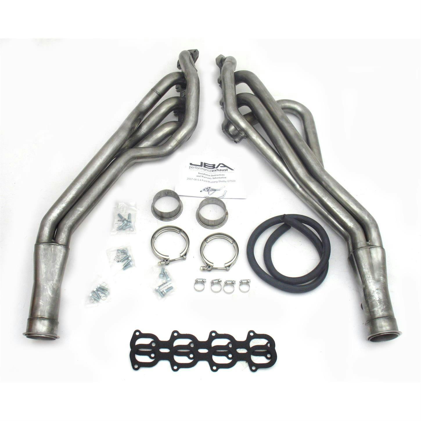 JBA 6695S Long Tube Header, SS, 07-14 Ford GT500