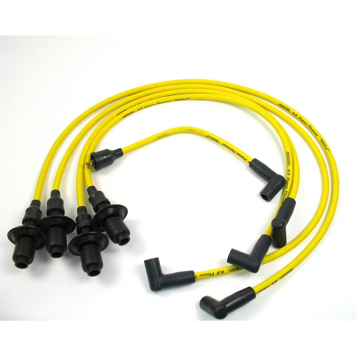 PerTronix 804505 Flame-Thrower Spark Plug Wires, 4 Cyl, 8mm VW, Yellow