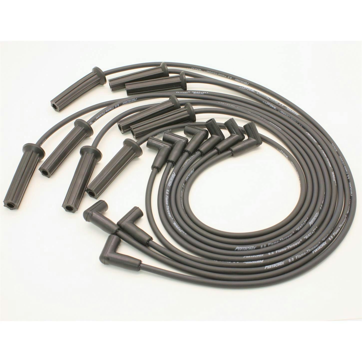 PerTronix 808216 Flame-Thrower Spark Plug Wires, 8 Cyl, GM HEI, Black