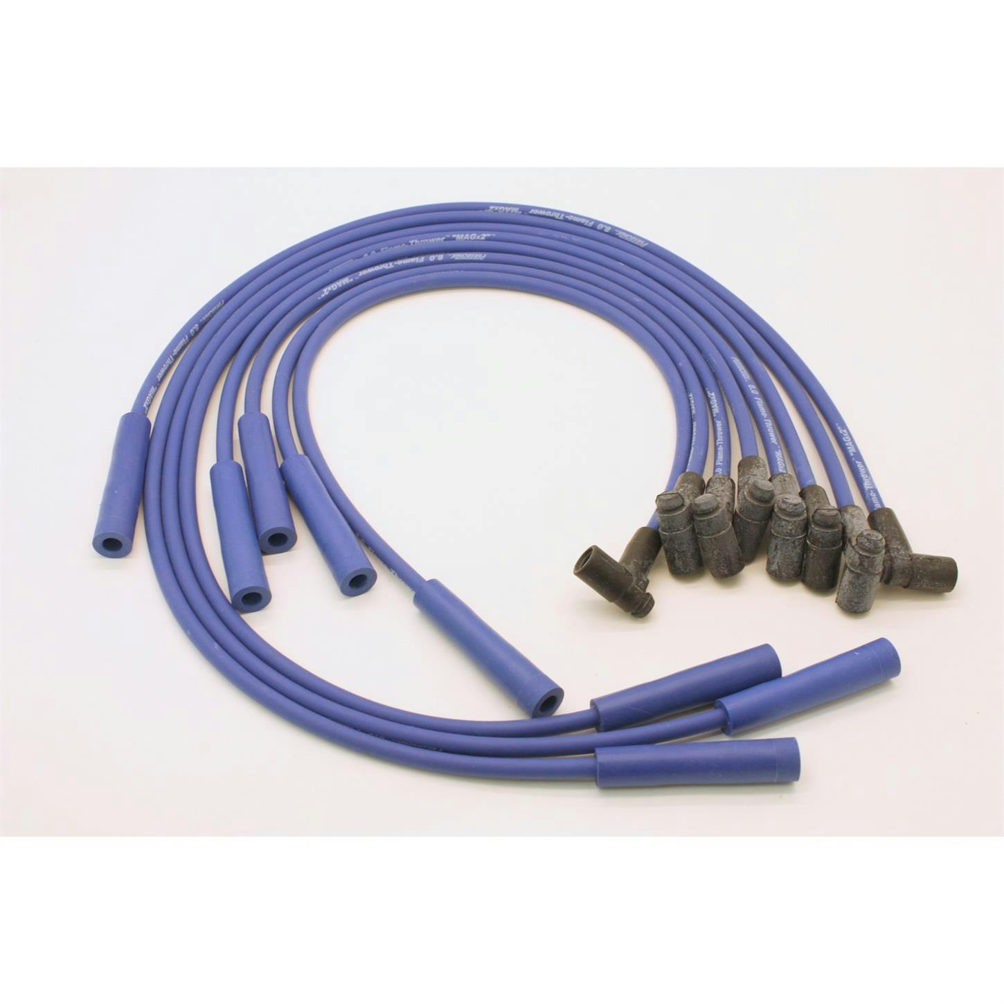 PerTronix 808305 Flame-Thrower Spark Plug Wires, 8 Cyl, GM HEI, Blue