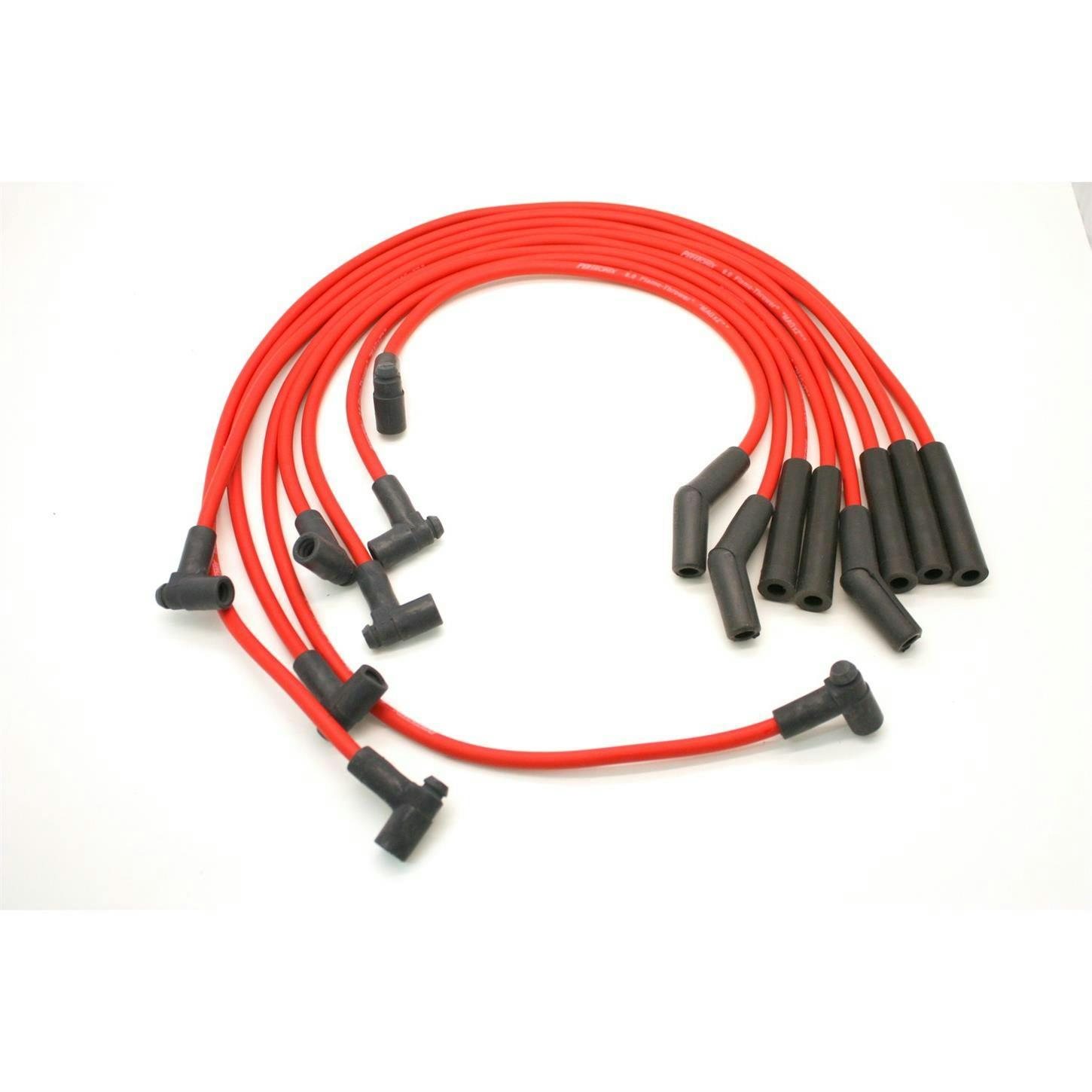 PerTronix 808403 Flame-Thrower Spark Plug Wires, 8 Cyl, GM HEI, Red
