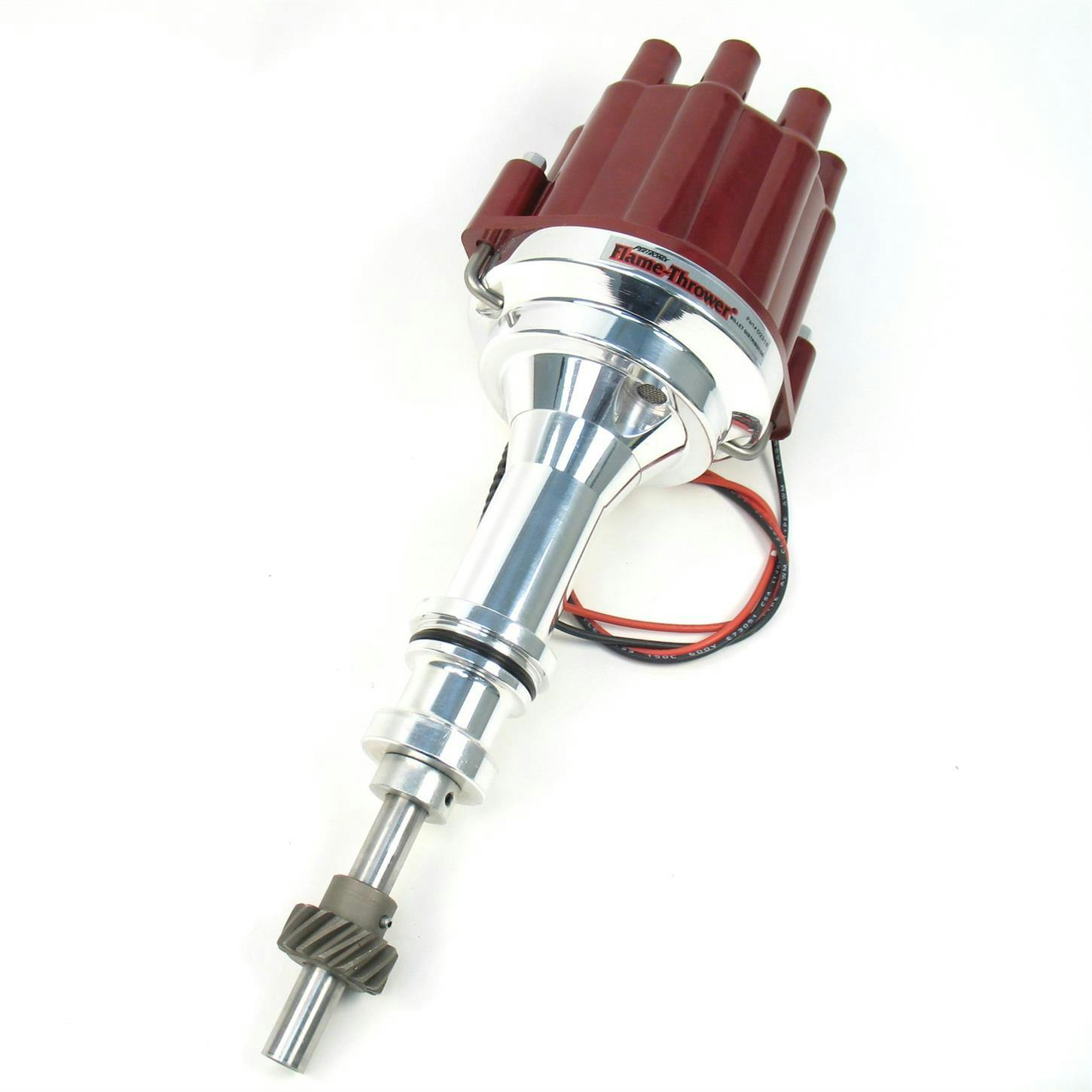 PerTronix D231801 Flame-Thrower Distributor, Marine Ford 351W, Red