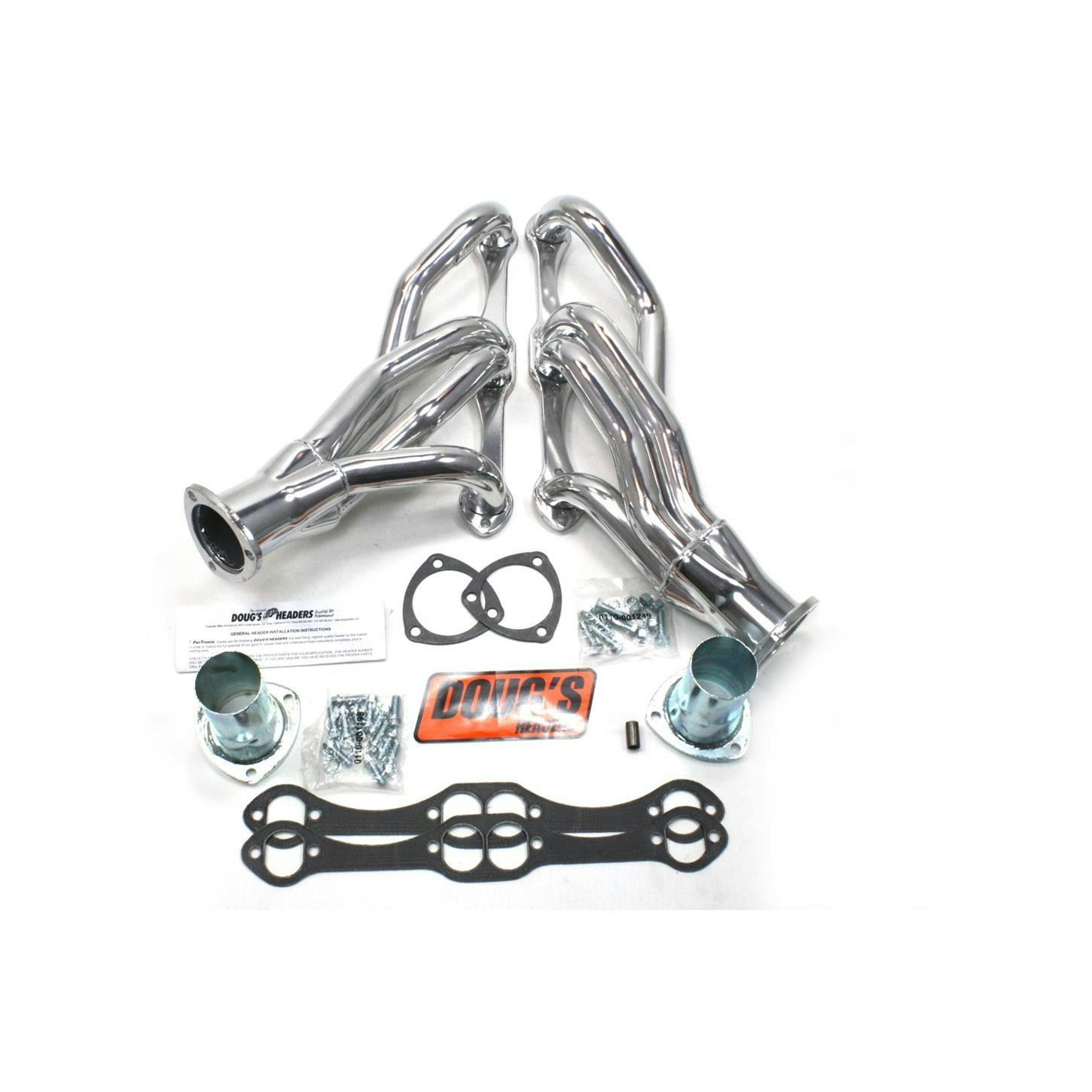Doug's Headers D304 4-Tube Shorty Header, 1-5/8 Inch, 1964-94 GM