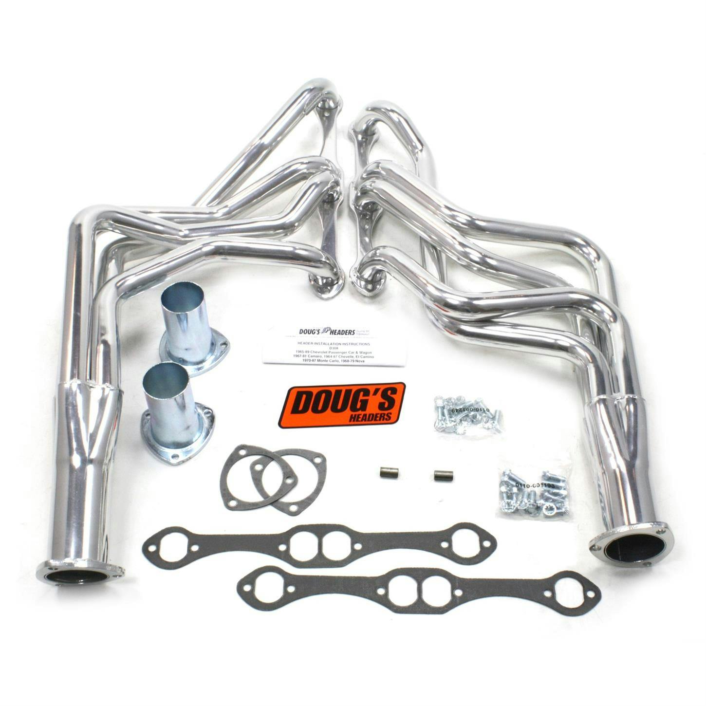 Doug's Headers D308 Full Length Header, 1-5/8 In, 1964-89 GM, CC