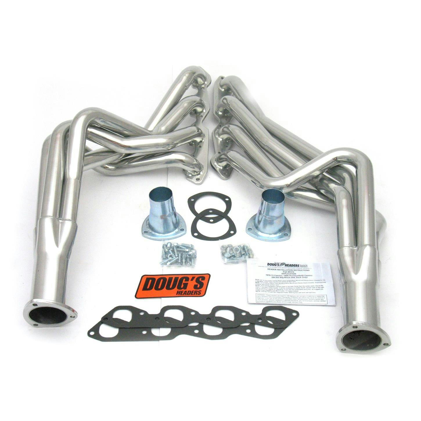 Doug's Headers D316 Full Length Header, 1-7/8 In, 68-74 Chevelle, CC