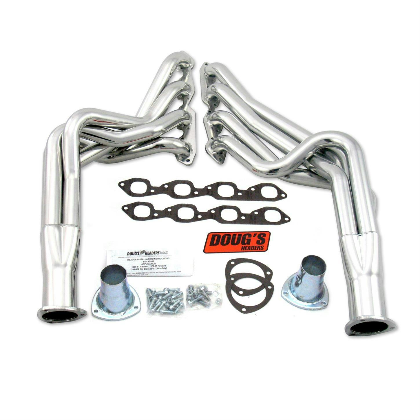 Doug's Headers D325 Full Length Header, 2 In, 68-72 Chevelle, CC