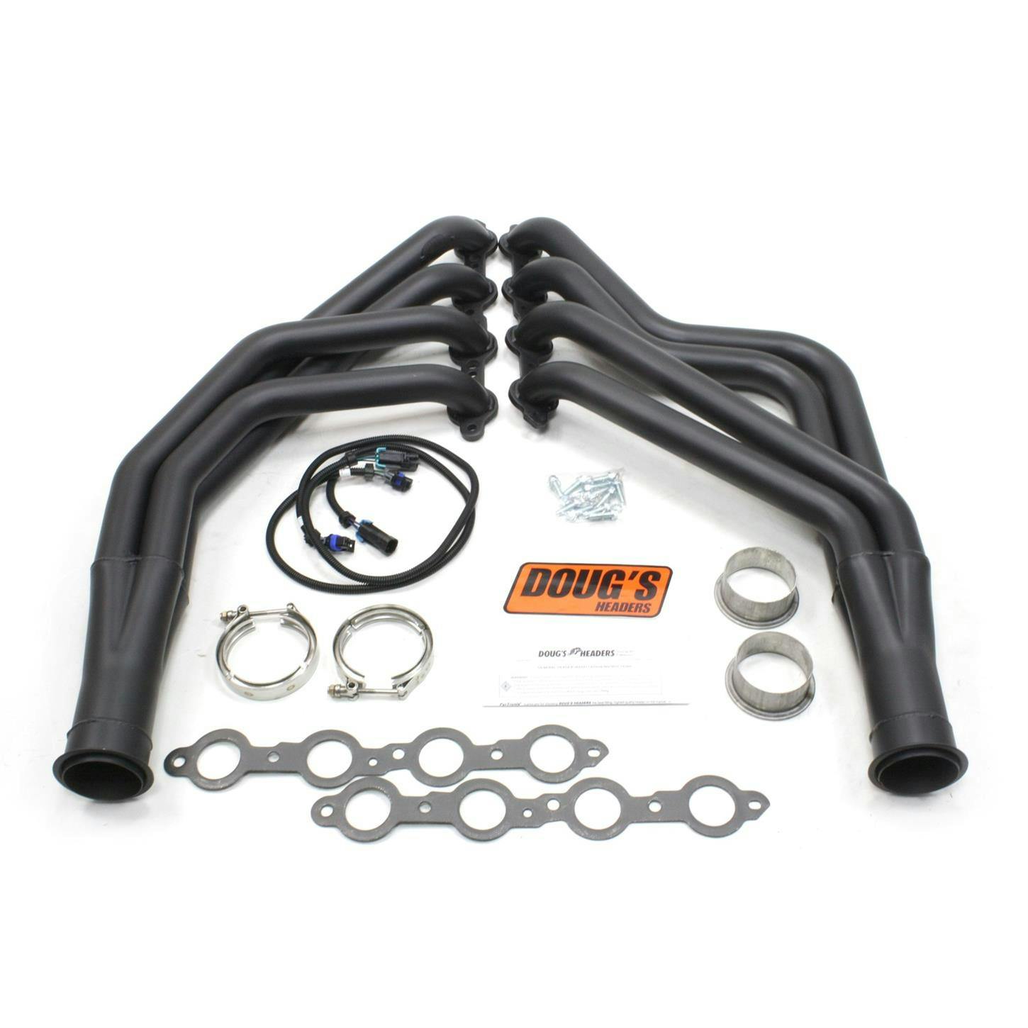 Doug's Headers D333-B Full Length Header, 1-7/8 In, 70-81 Camaro, Blk