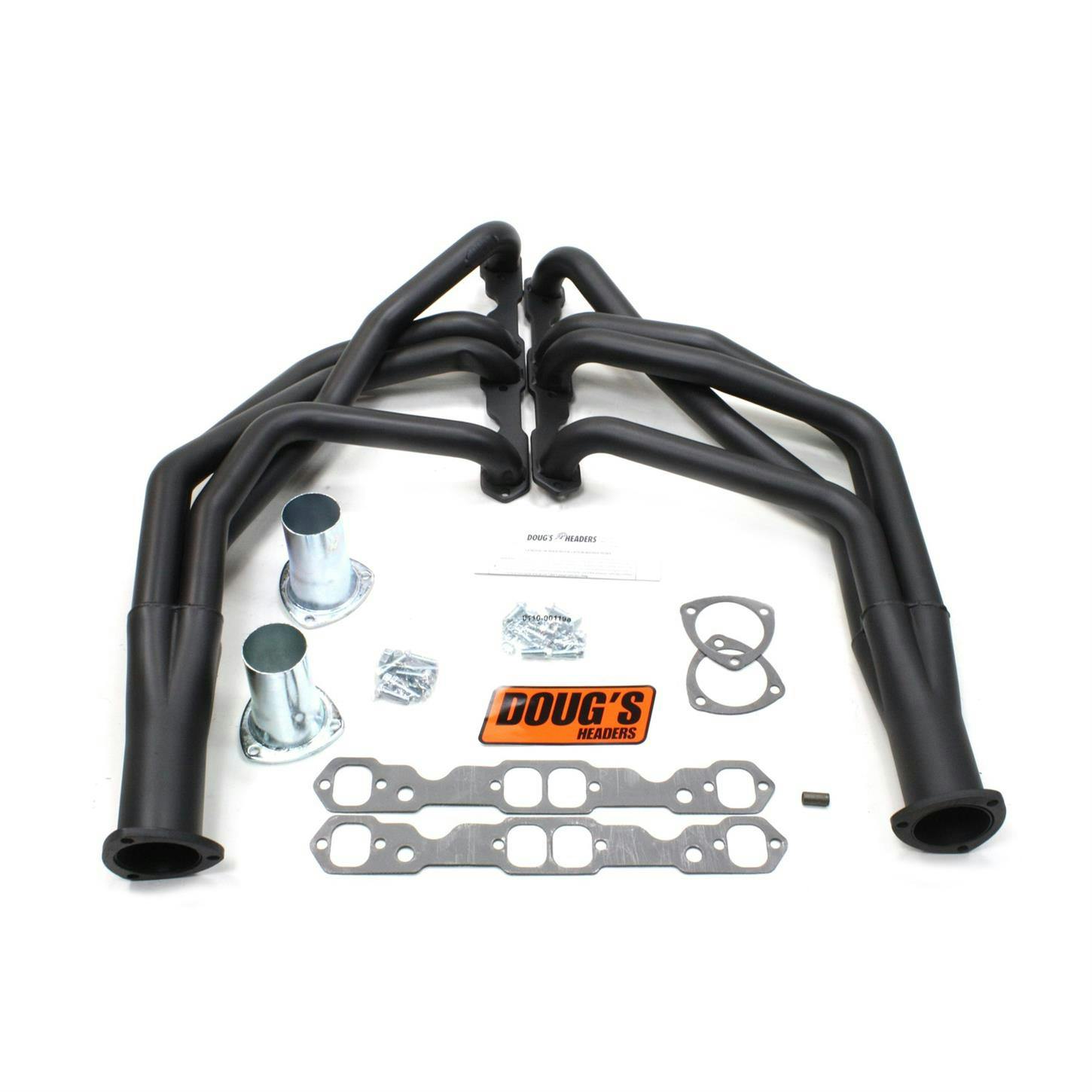 Doug's Headers D368-B Full Length Header, 1-3/4 In, 67-69 Camaro, Blk