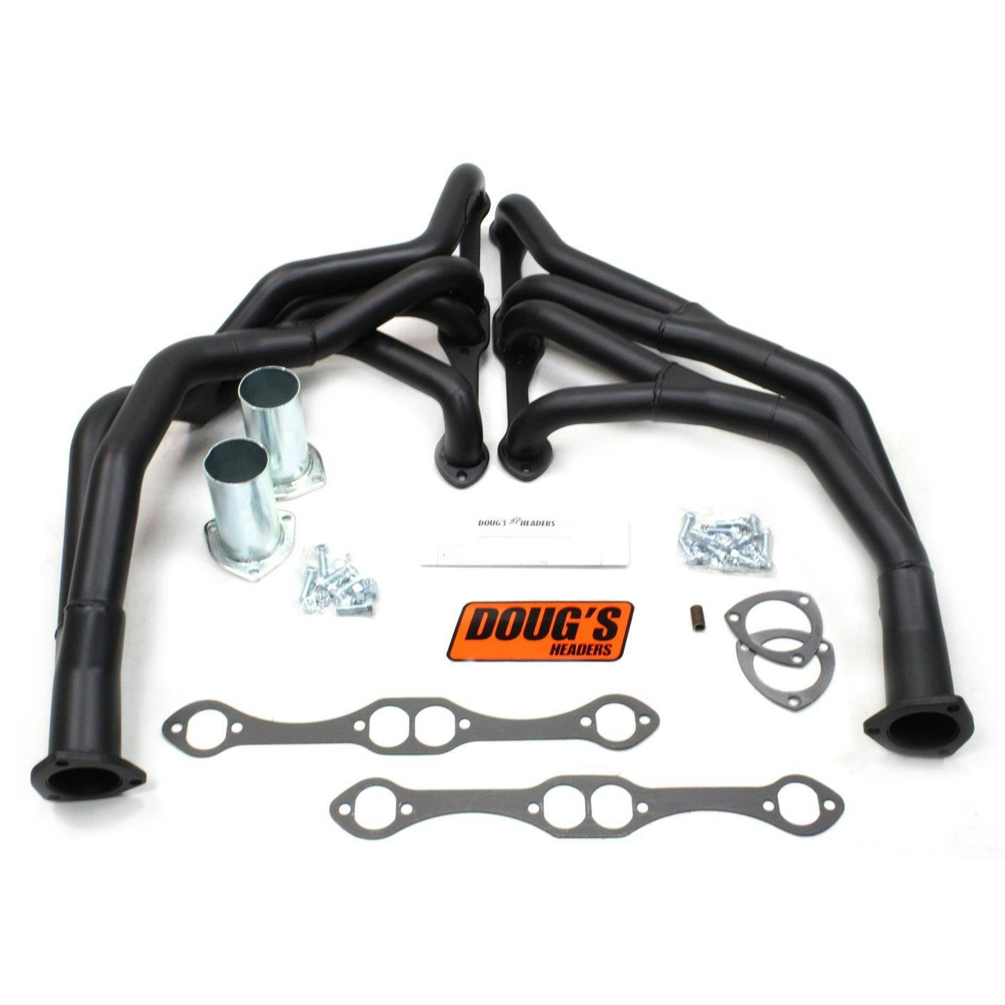 Doug's Headers D371Y-B Tri-Y Header, 1-5/8 In, 67-72 Chevy Truck, Blk