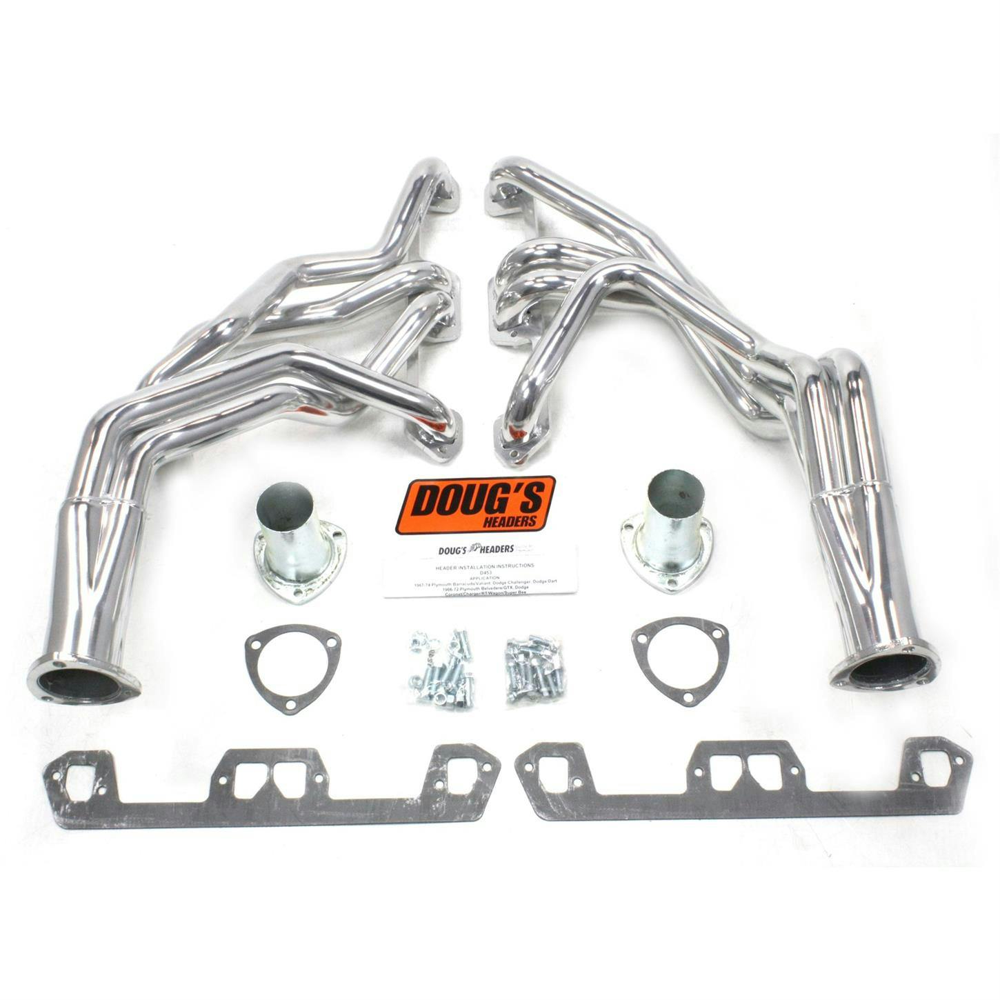 Doug's Headers D453 Full Length Header, 1-5/8 In, 62-72 Mopar, CC