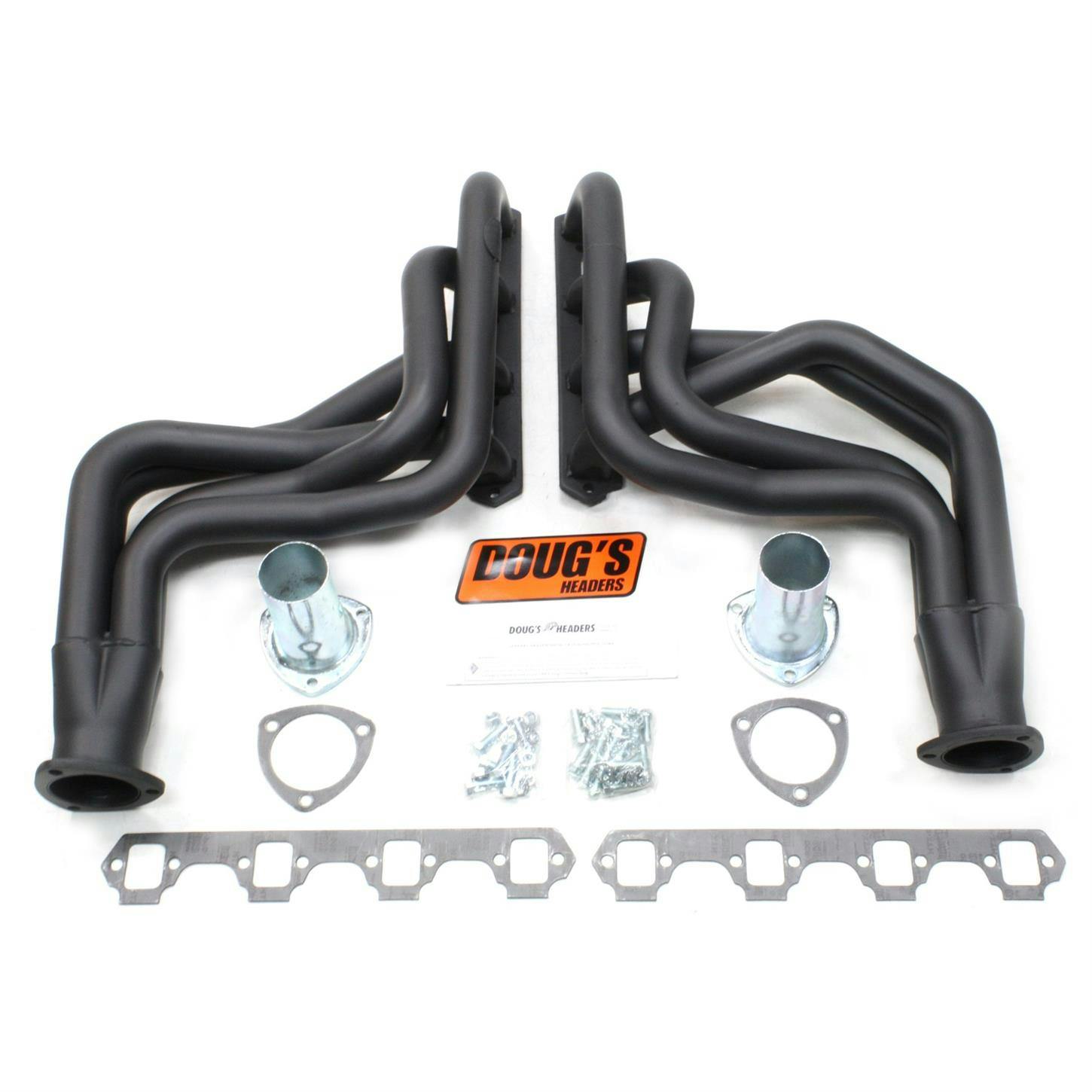 Doug's Headers D623-B Full Length Header, 1-3/4 In, 60-68 Ford, Blk